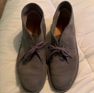 Clark's Original gray desert boots